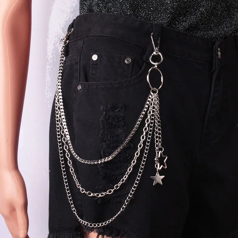 Star Pendant Pants Chain