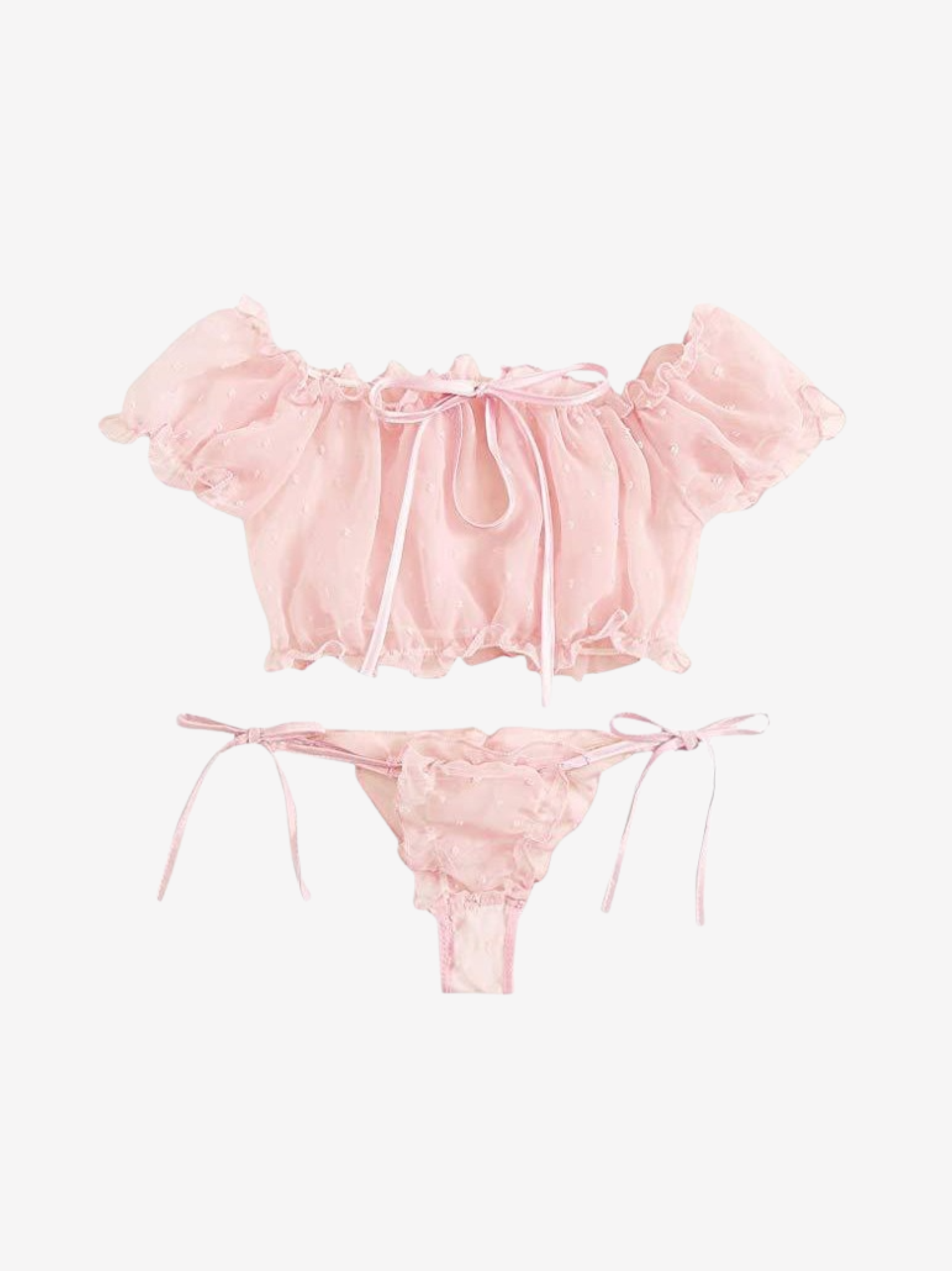 Sheer Lace Lingerie Set