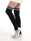 Chaussettes hautes rayées