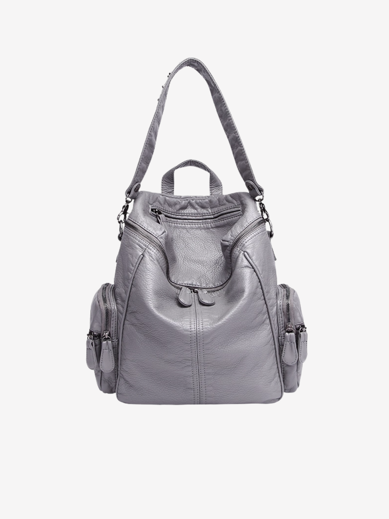 Studded Leather Backpack