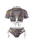 Rainbow Illusion Swimsuit Set