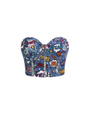 Pop Art Corset Top
