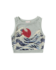 Great Wave Crop Top