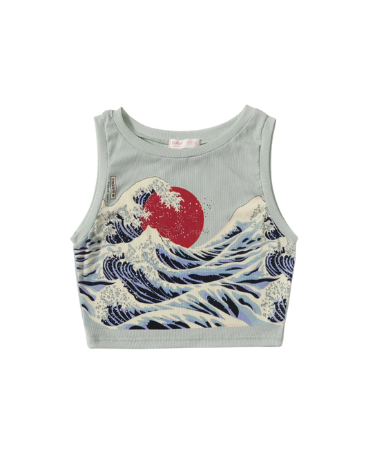 Great Wave Crop Top