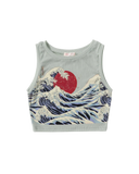 Great Wave Crop Top