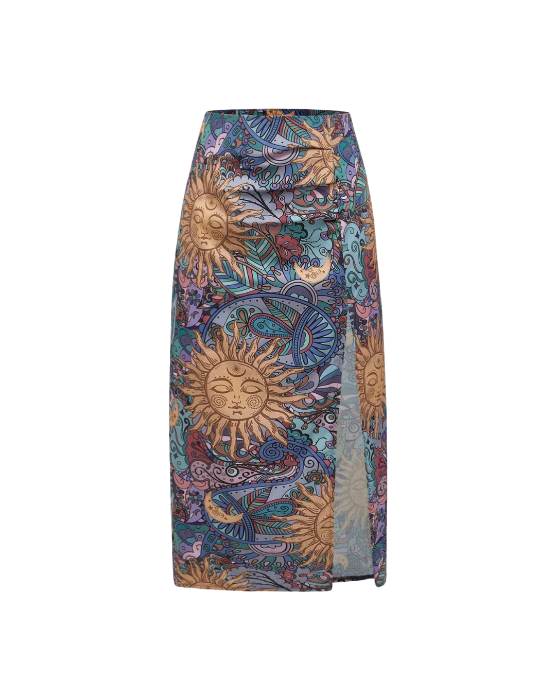 Boho Sun & Moon Skirt