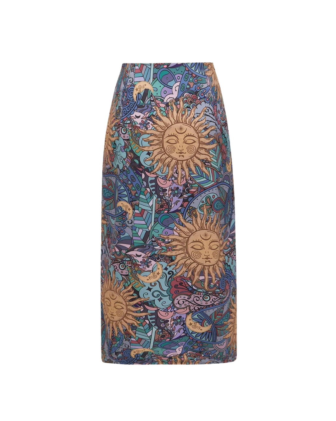 Boho Sun & Moon Skirt