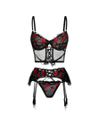 Red Rose Lingerie Set
