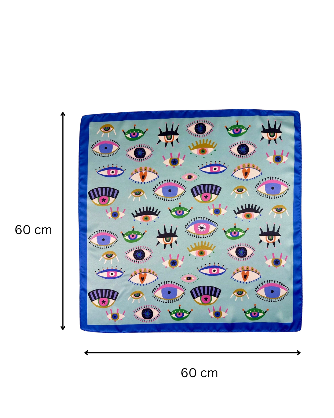 Eye Print Satin Scarf