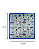Eye Print Satin Scarf