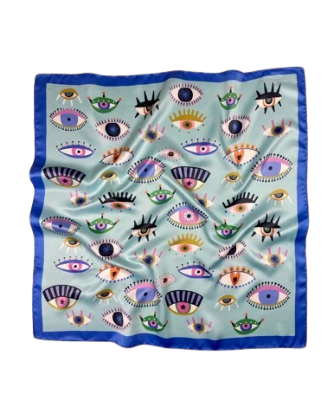 Eye Print Satin Scarf