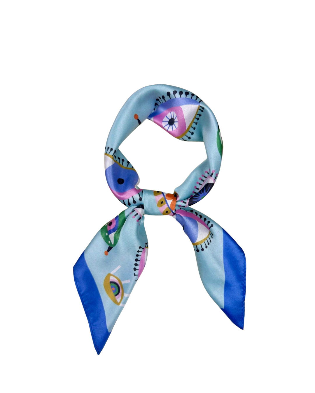 Eye Print Satin Scarf