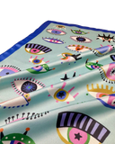 Eye Print Satin Scarf