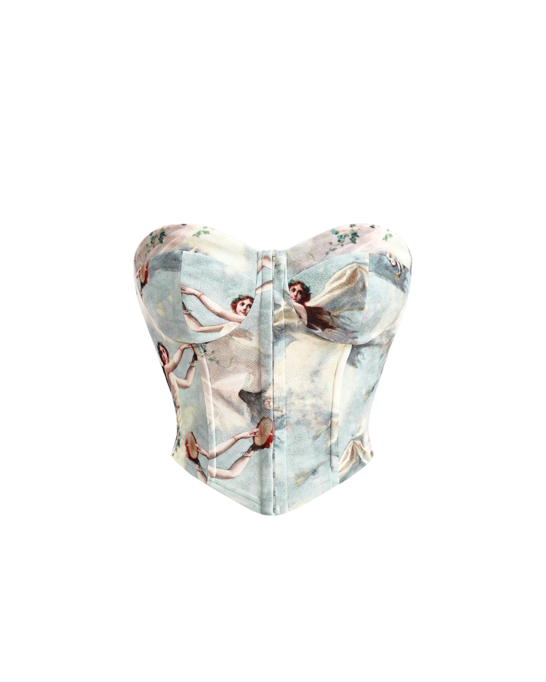 Angel Print Strapless Top