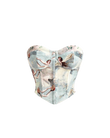Angel Print Strapless Top