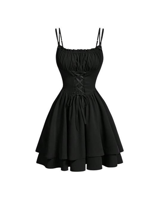 Lace Up Dress
