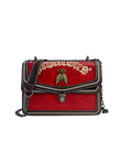 Bee Black Metal Chained Handbag