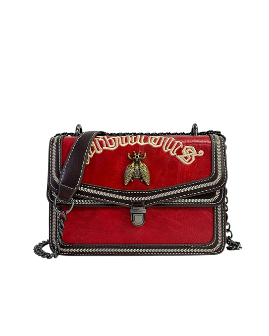 Sac à main Bee Black Metal avec chaîne