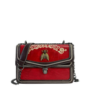 Bee Black Metal Chained Handbag