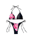 Floral Print Triangle Bikini Set
