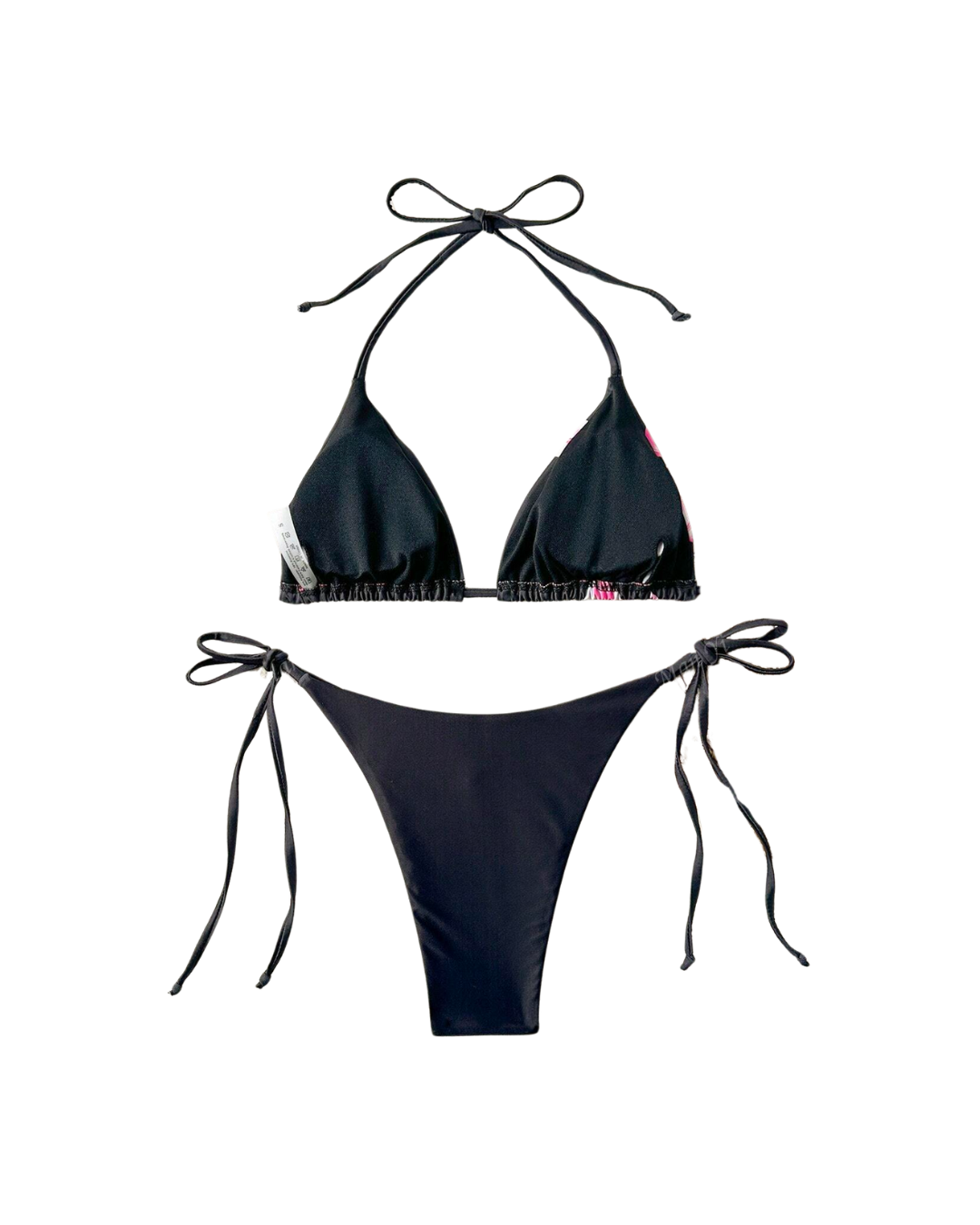 Floral Print Triangle Bikini Set
