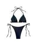 Floral Print Triangle Bikini Set