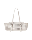 White Perforated Handbag