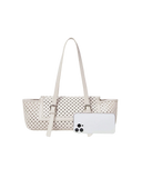 White Perforated Handbag