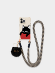 Fluffy Keychain Cat iPhone Case
