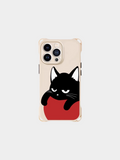 Fluffy Keychain Cat iPhone Case