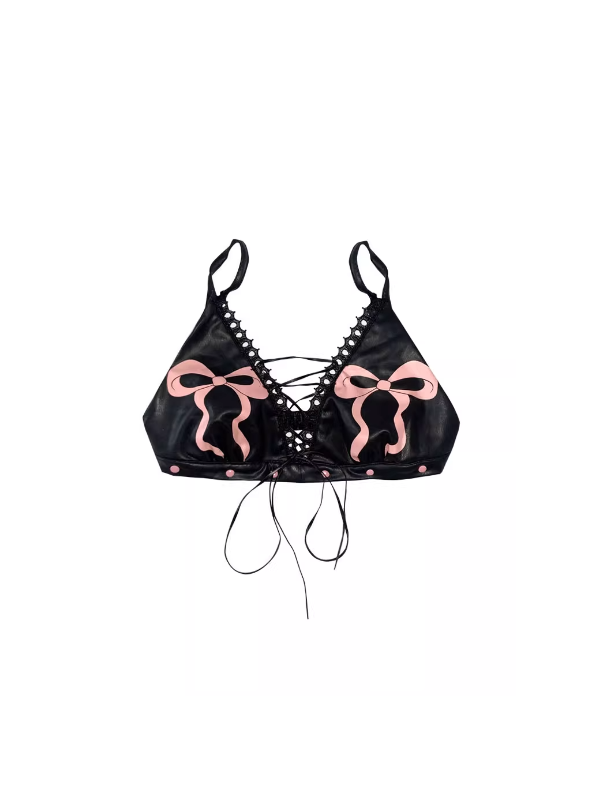 Lace-Up Bralette Top