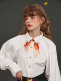Fox Narrow Silk Scarf