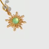 Gold Sun Belly Button Ring