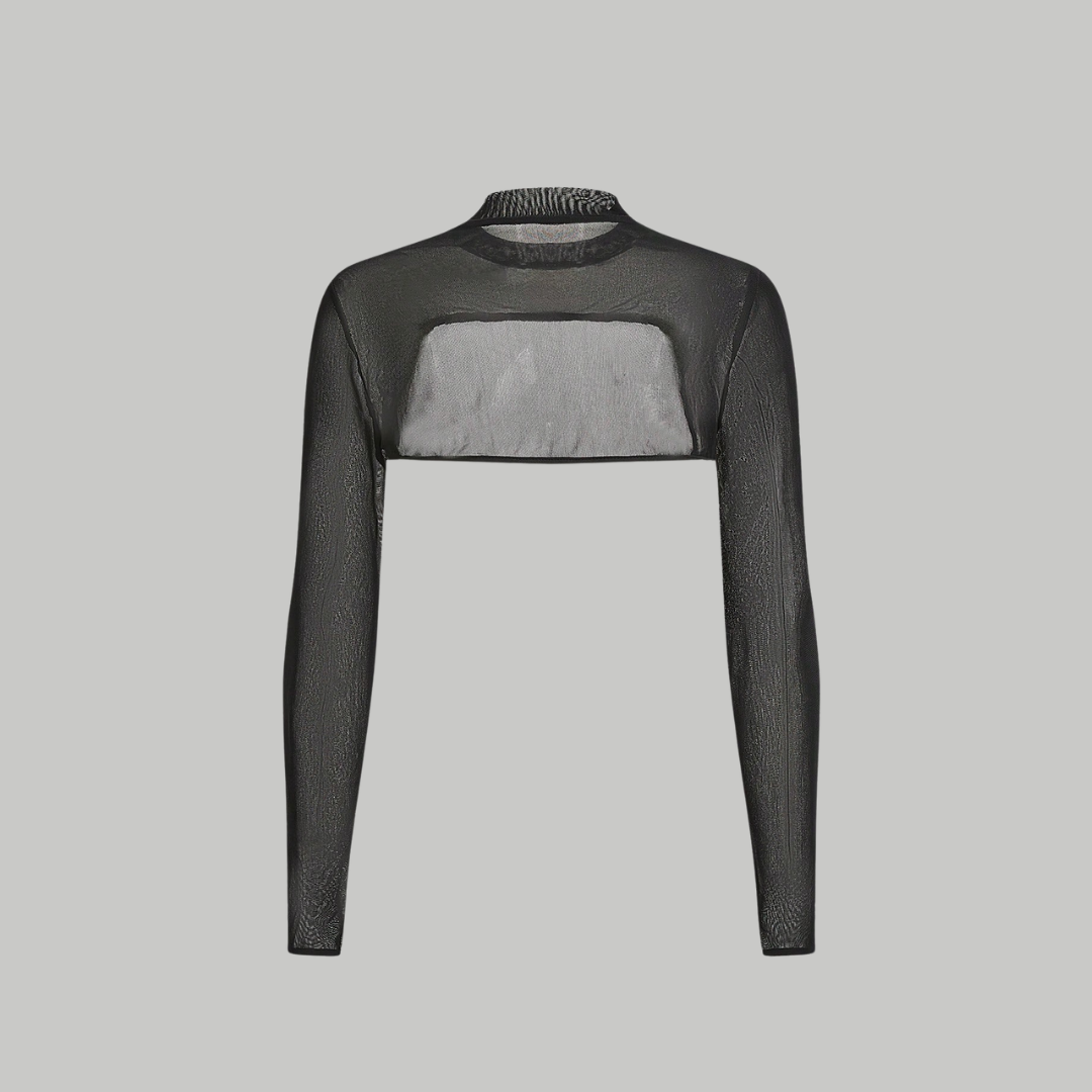 Ring Details Mesh Bolero