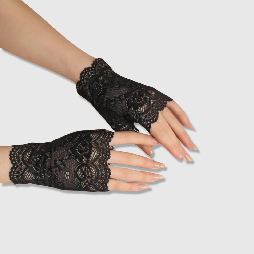 Elegant Lace Fingerless Gloves