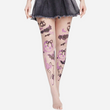 Skull Print Sheer Tights