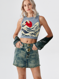 Great Wave Crop Top.