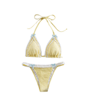 Pastel Lace Trim Bikini