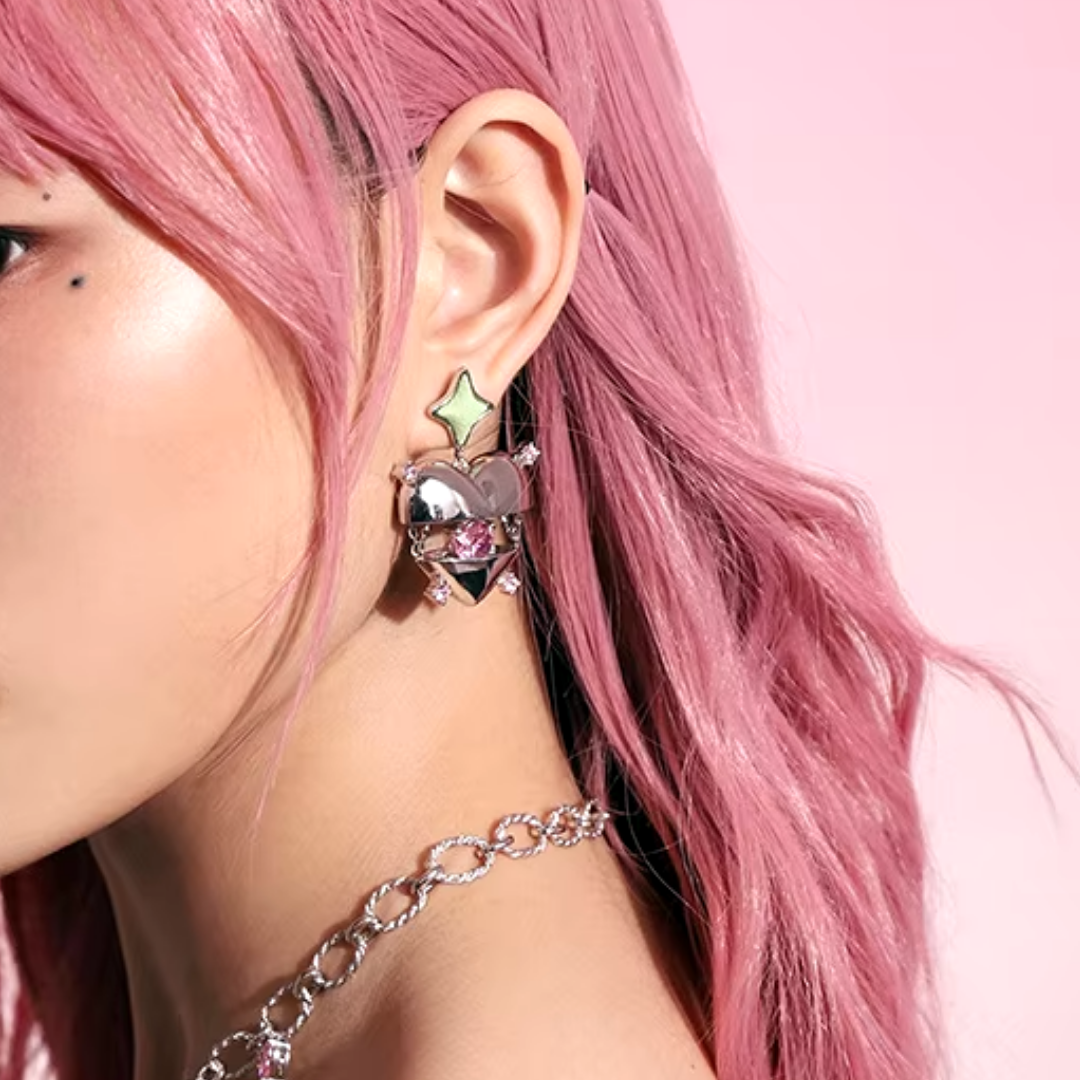 Heart Drop Earrings