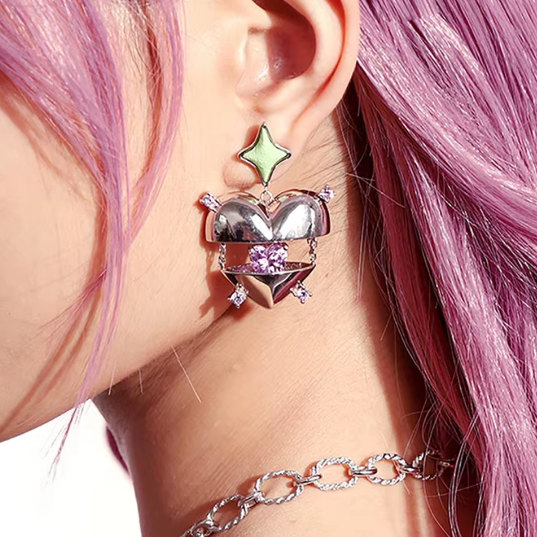 Heart Drop Earrings