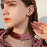 Ghost Hand Heart Earrings