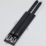 Double Buckle Leather Bracelet