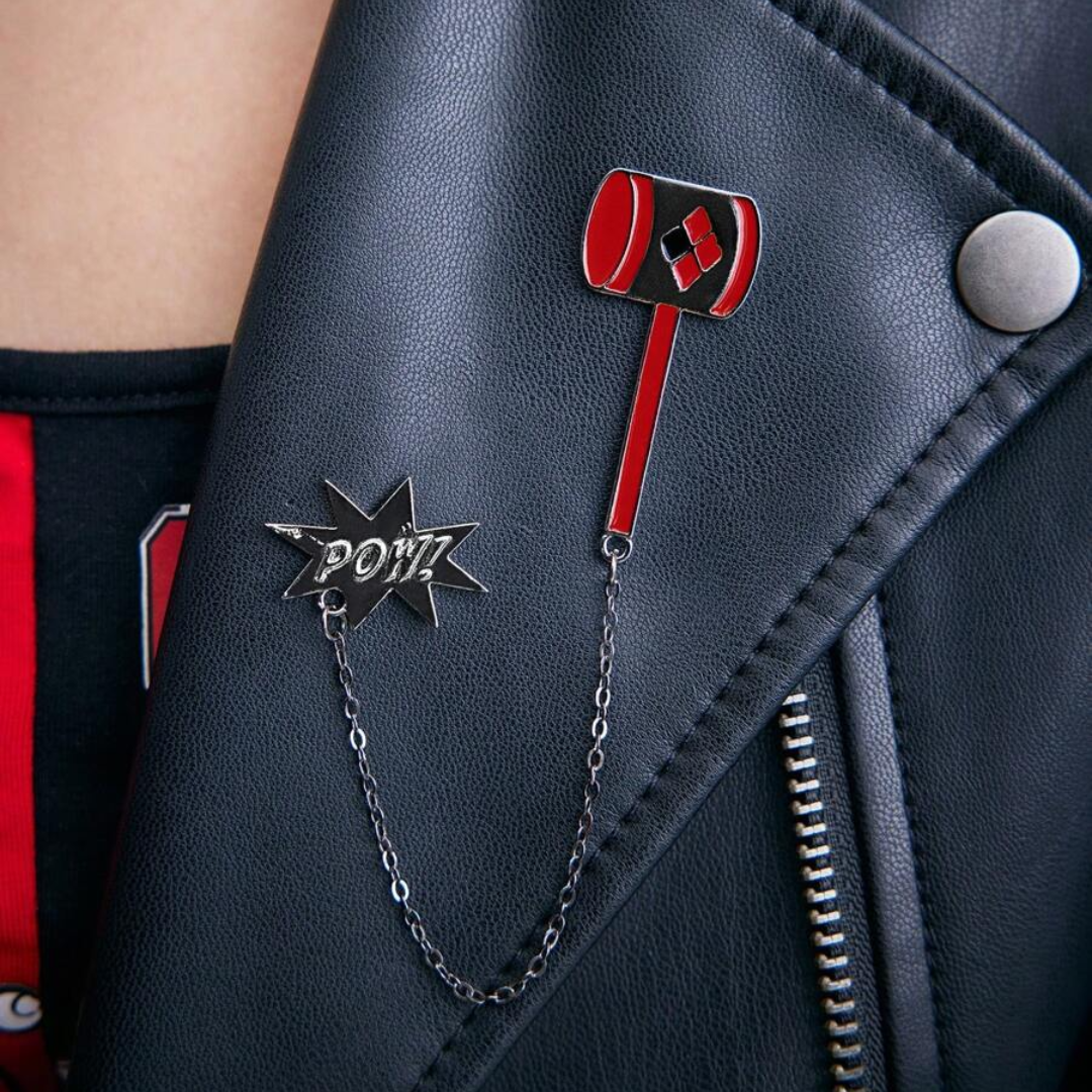 Harley Quinn Brooch Set