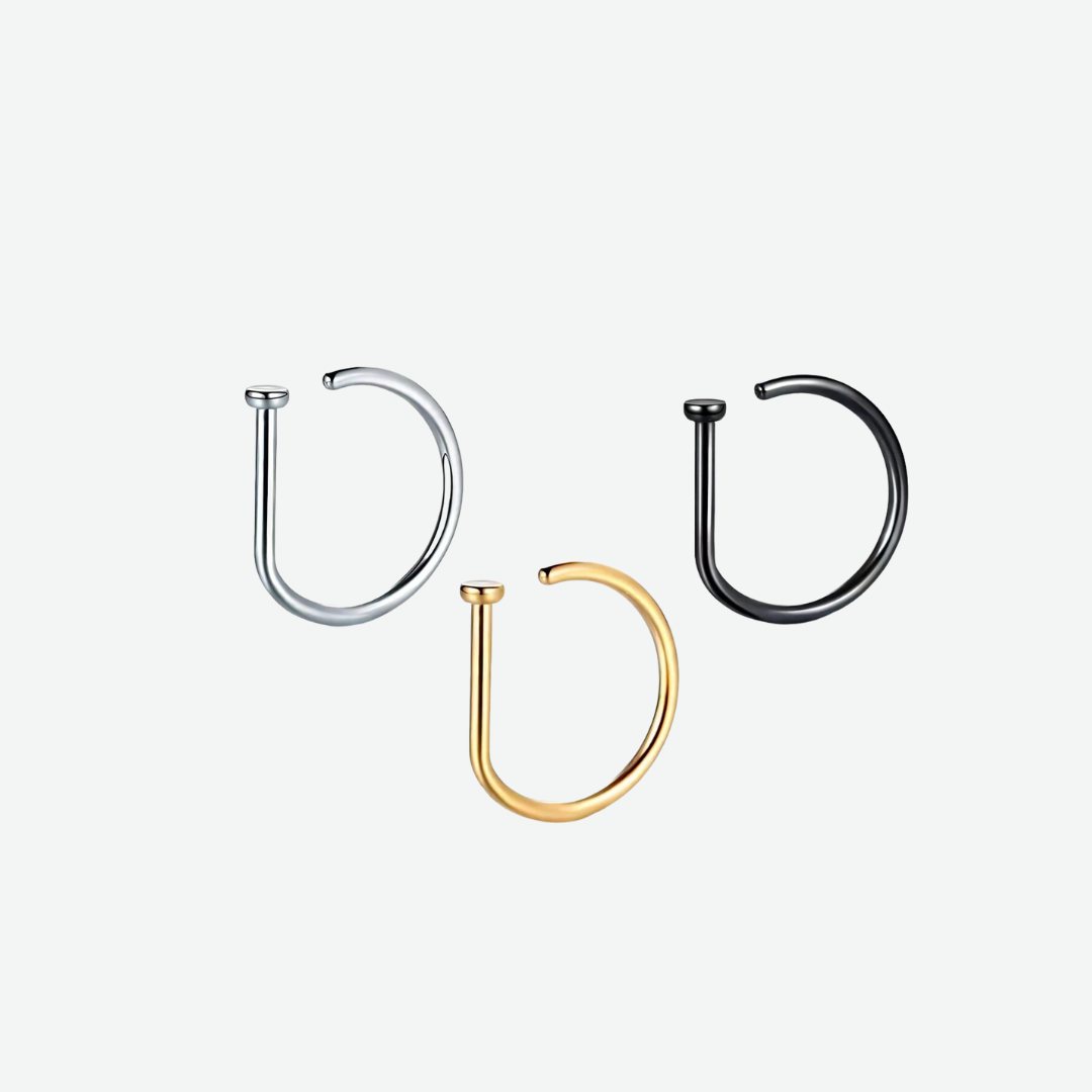 Fake Nose Ring Set