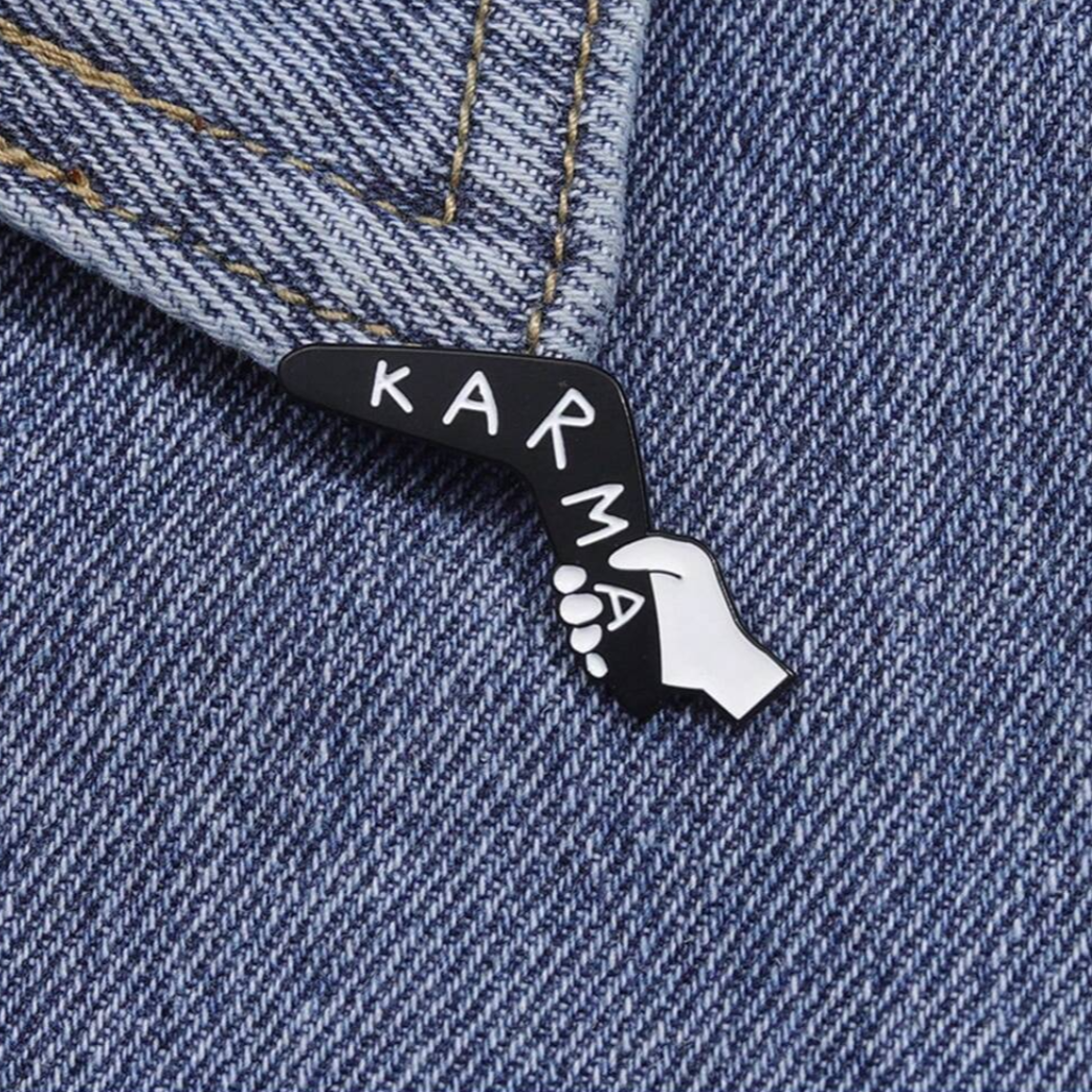 Karma Boomerang Pin's