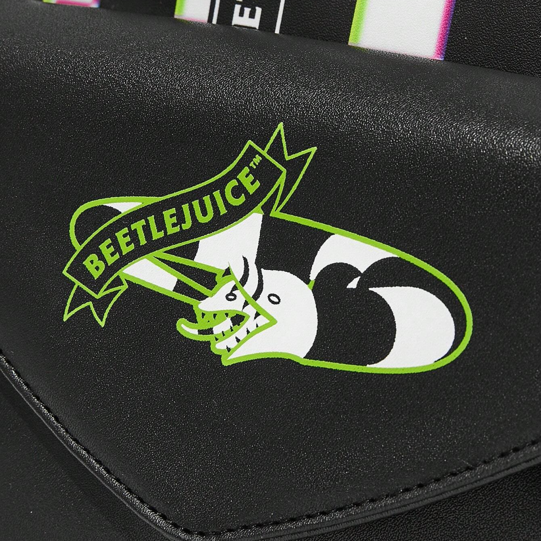 Beetlejuice Checkered Backpack