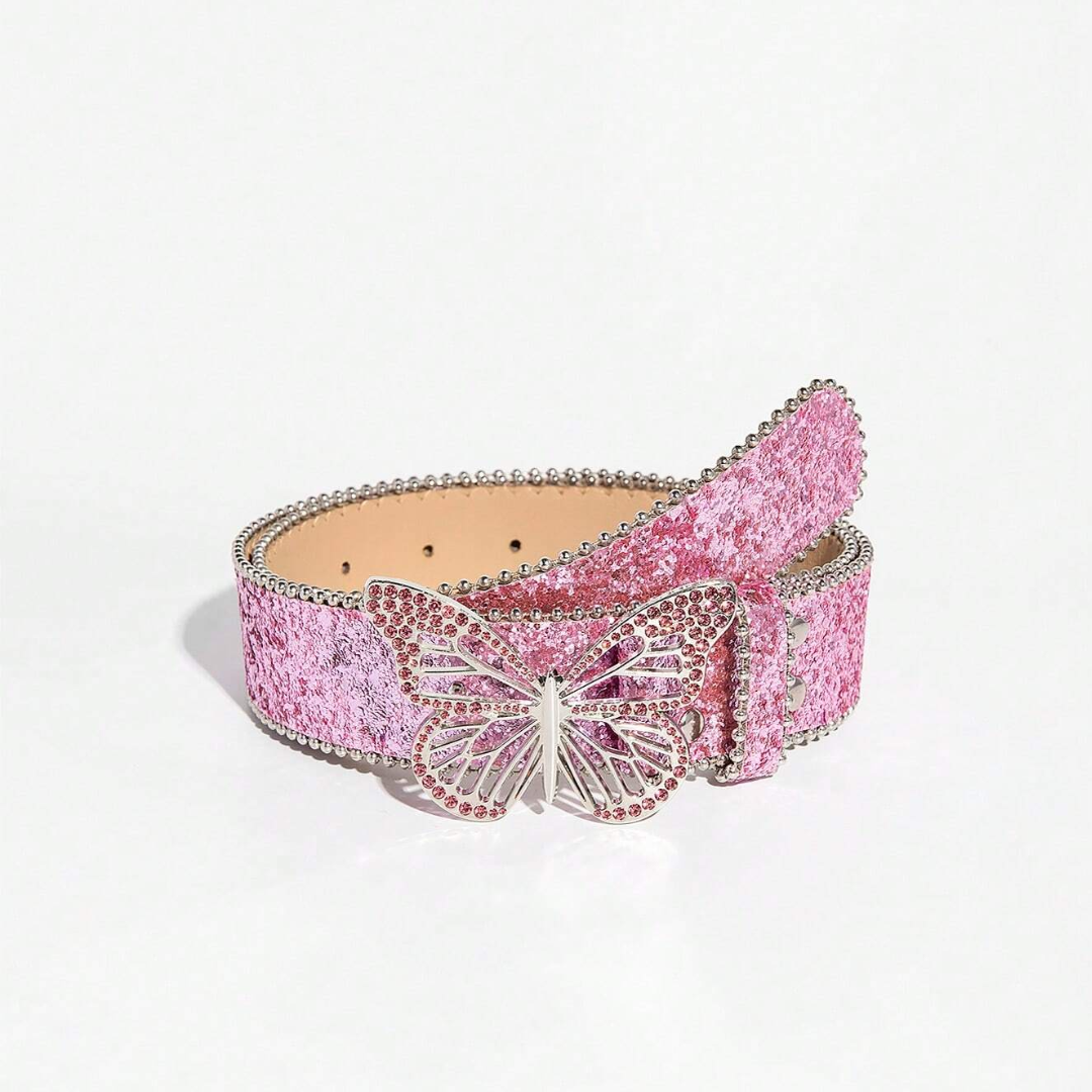 Sparkly Rhinestone Buckle Belt