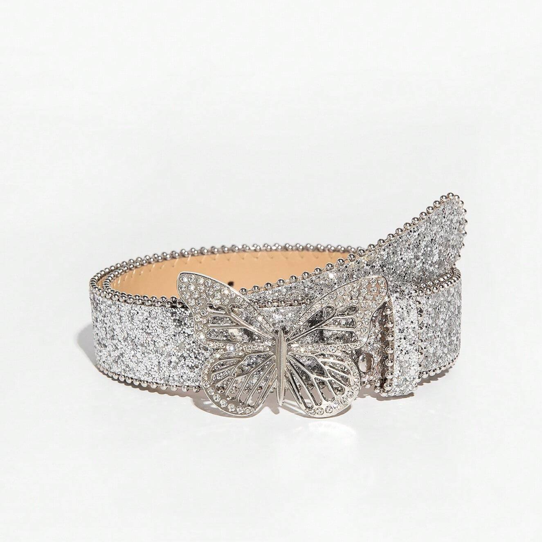 Sparkly Rhinestone Buckle Belt