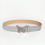 Sparkly Rhinestone Buckle Belt