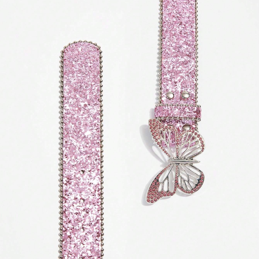 Sparkly Rhinestone Buckle Belt